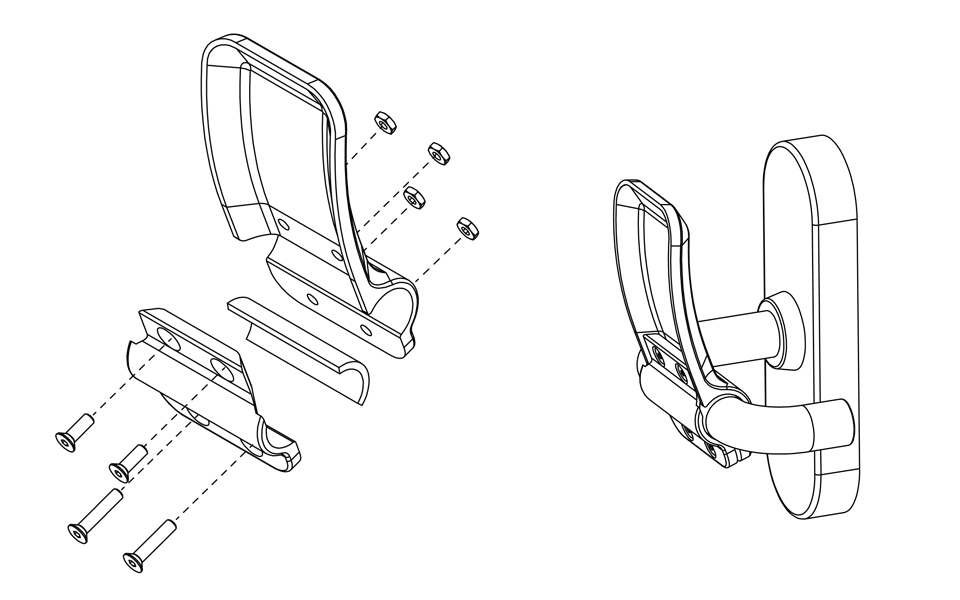 Materialise COVID-19 door handle