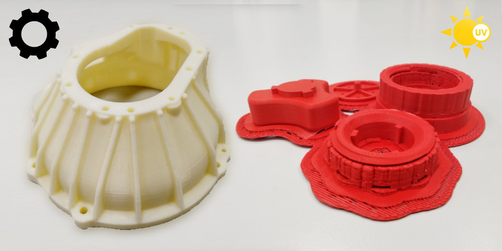 vs ASA - comparison 3D printing filaments - 3DPC | We Speak Printing